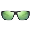 Okulary polaryzacyjne Bajio Vega (soczewki szklane) – Black Matte / Green Mirror