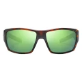 Okulary polaryzacyjne Bajio Vega (soczewki z tworzywa) – Brown Tortoise Matte / Green Mirror