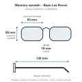Okulary polaryzacyjne Bajio Las Rocas (soczewki z tworzywa) – wymiary oprawki