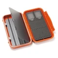 Pudełko na muchy tubowe C&F Design z przegródkami – Large – 3 rzędy, 4 przegródki / Burnt Orange