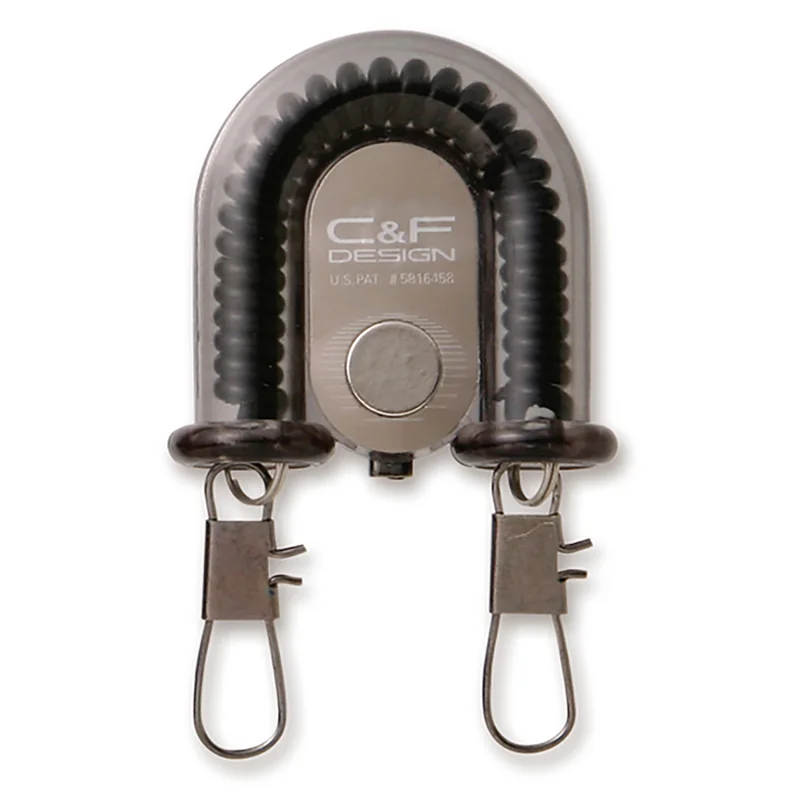 Podwójny zwijacz C&F Design 2-in-1 Retractor z magnesem – Black