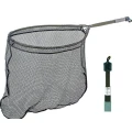 Podbierak z wagą McLean Weigh-Net Long Handle L (100) – siatka gumowa