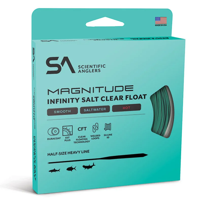 Linka muchowa przezroczysta Scientific Anglers Magnitude Smooth Infinity Salt – przezroczysta końcówka