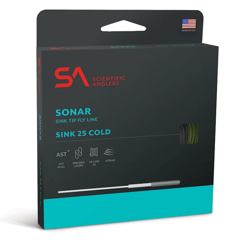 Linka muchowa tonąca Scientific Anglers Sonar Sink 25 Cold Sink 3 – Ivory/Dark Green