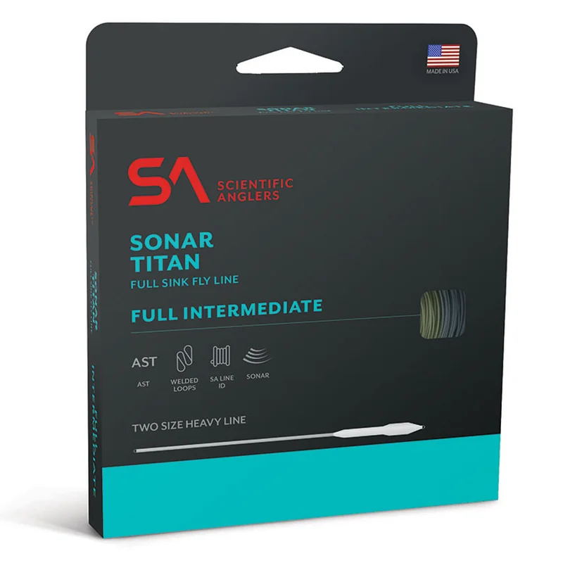 Linka muchowa intermediate Scientific Anglers Sonar Titan Full Intermediate – Blue/Pale Green