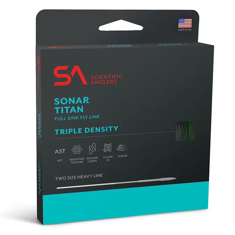 Linka muchowa tonąca Scientific Anglers Sonar Titan Triple Density I/S3/S5 – Pale Green/Olive/Charcoal