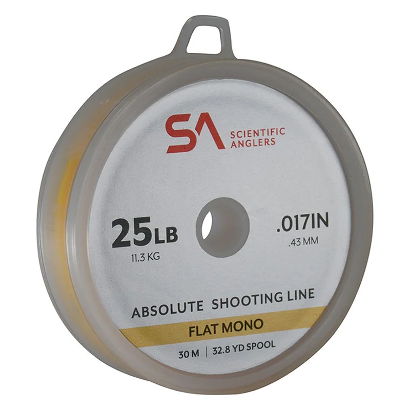 Rozbiegówka Scientific Anglers Absolute Shooting Line (płaska żyłka) – żółta