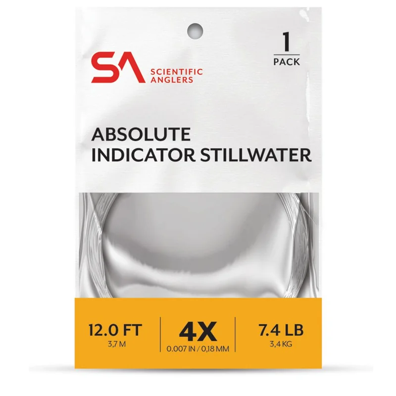 Przypon koniczny Scientific Anglers Absolute Indicator/Stillwater 3,7 m – Clear
