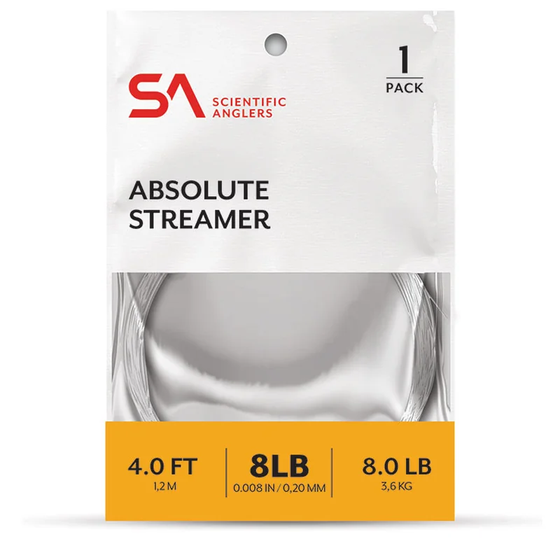 Przypon do streamera Scientific Anglers Absolute Streamer 1,2 m – Clear