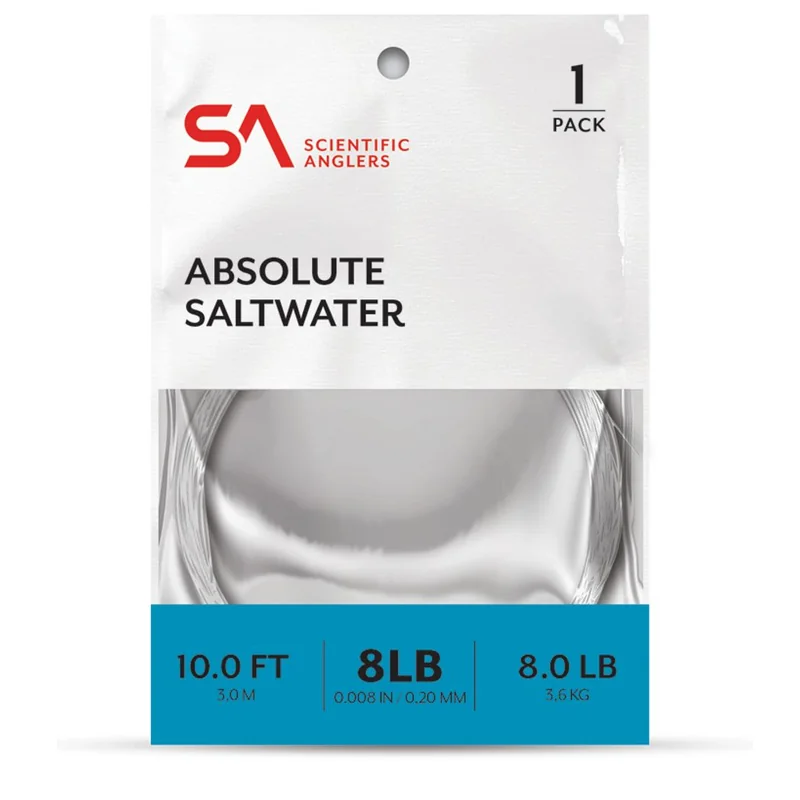 Przypon koniczny morski Scientific Anglers Absolute Saltwater 3 m – Clear