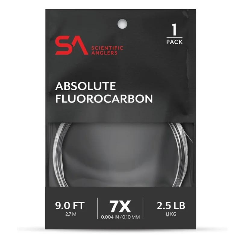 Przypon koniczny fluorocarbon Scientific Anglers Absolute Fluorocarbon 9 ft – Clear