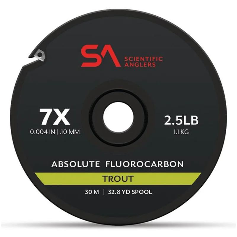 Żyłka przyponowa fluorocarbon Scientific Anglers Absolute Fluorocarbon Trout 30 m – Clear