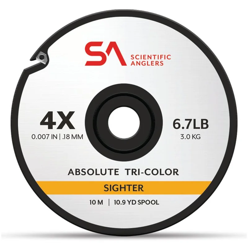 Żyłka sygnalizacyjna Scientific Anglers Absolute Tri-Color Sighter 10 m – White/Orange/Green