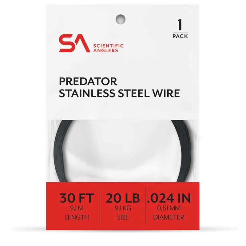 Drut przyponowy Scientific Anglers Black-Coated Stainless Wire 9,1 m – Black