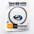 Przypon koniczny TroutHunter Finesse Leader – 9 ft z pętlą · 5X · 0,148 mm