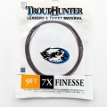 Przypon koniczny TroutHunter Finesse Leader – 9 ft z pętlą · 7X · 0,104 mm