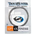 Przypon koniczny TroutHunter Finesse Leader – 12 ft · 4X · 0,185 mm
