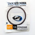 Przypon koniczny TroutHunter Finesse Leader – 12 ft z pętlą · 5X · 0,148 mm