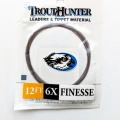 Przypon koniczny TroutHunter Finesse Leader – 12 ft z pętlą · 6X · 0,128 mm