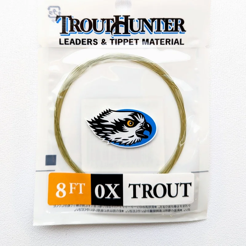 Przypon koniczny TroutHunter Nylon Leader – 8 ft · 0X · 0,285 mm