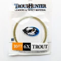 Przypon koniczny TroutHunter Nylon Leader – 10 ft · 6X · 0,128 mm