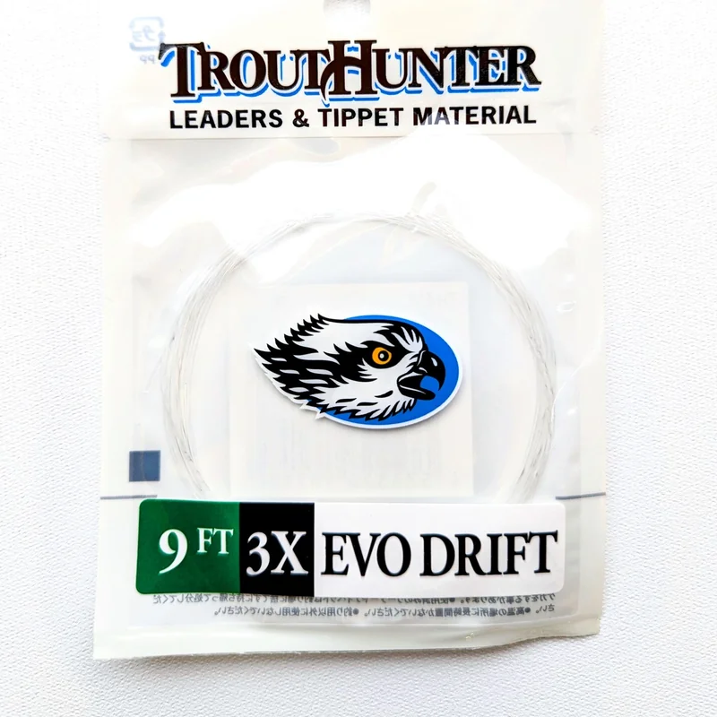 Przypon koniczny TroutHunter EVO Drift Leader – 9 ft · 3X · 0,205 mm
