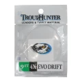 Przypon koniczny TroutHunter EVO Drift Leader – 9 ft · 4X · 0,185 mm
