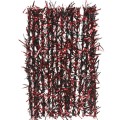 Chenille Soldarini Mosaic Straggle Fritz 15 mm – Black/Red