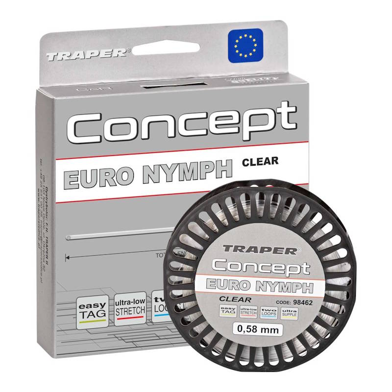 Traper Fly Linka Concept Euro Nymph Clear 0.58mm-74344