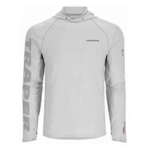 Bluza z ochroną UV z kapturem Traper Solar Pro Hood Light Grey
