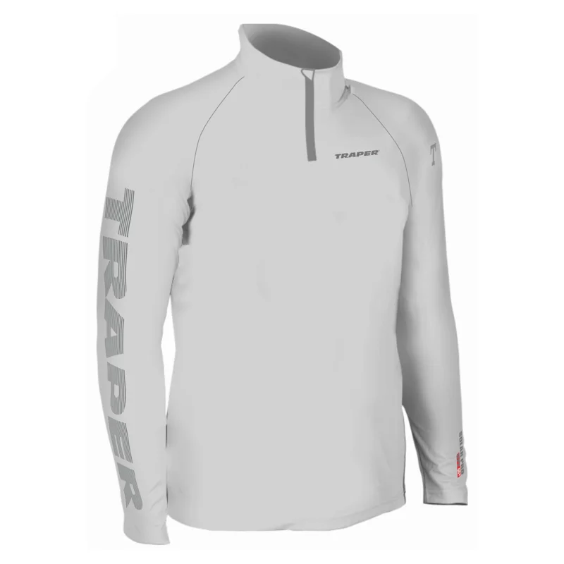 Bluza z ochroną UV Traper Solar Pro Light Grey