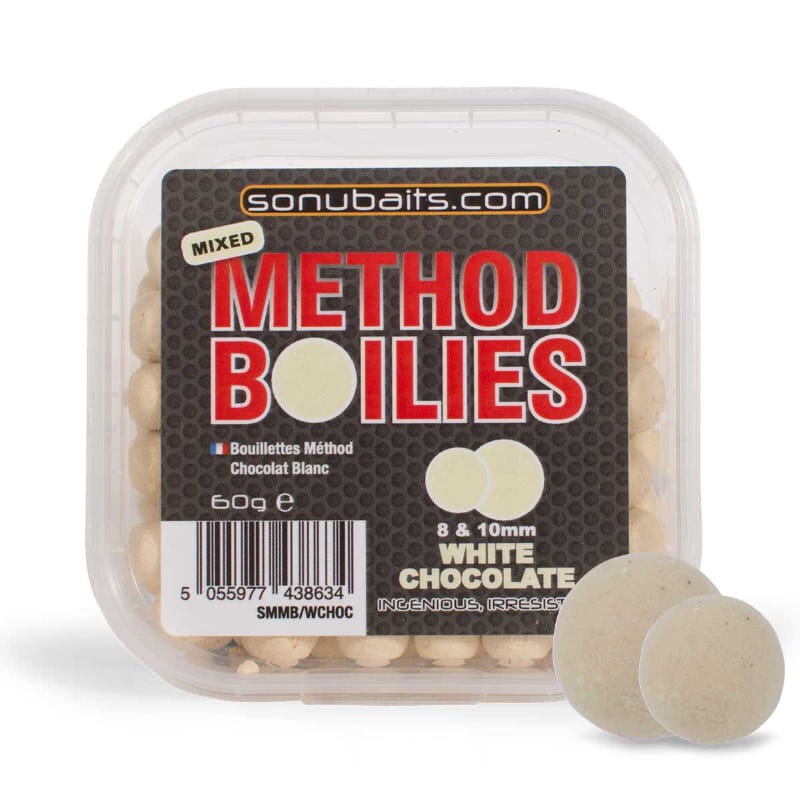 Sonubaits Method Boilies White Chocolate 8&10mm-45735