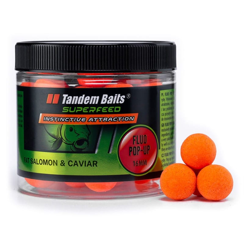 Tandem Baits Fluo Pop-up Łosoś Kawior 16mm-45980