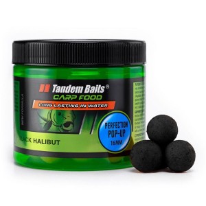 Tandem Baits Perfection Pop-up Czarny Halibut 16mm