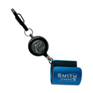 Smith Creek Rod Clip+ Blue with zinger