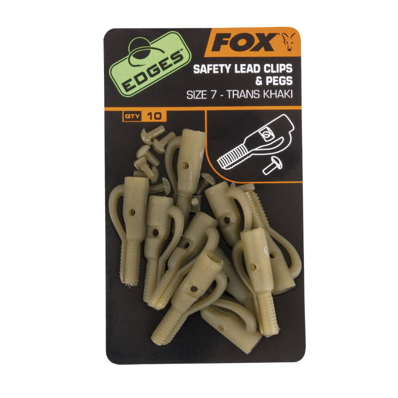 Fox Edges Safety Lead Clips & pegs 7-28261