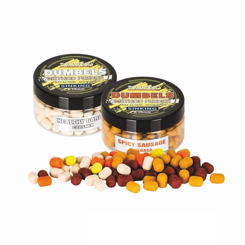 Traper Dumbels Sinking Czarny Halibut 8/10mm-46173