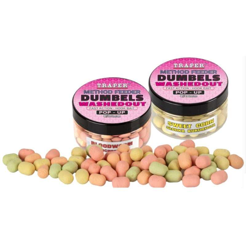 Traper MF Dumbels Washed Pop-up Wanilia 8/10mm -50346