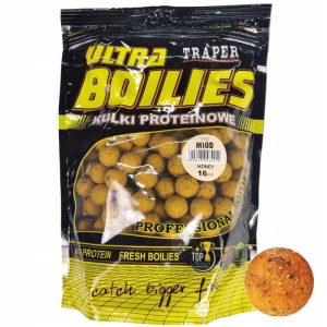 Traper Kulki Ultra Boilies Miód 1kg 16 mm