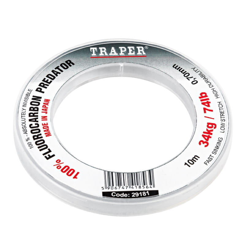 Traper Fly Fluorocarbon Predator 10m 39 kg  0.80mm-41738