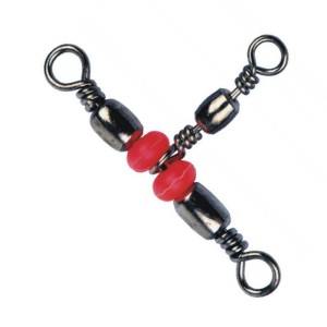 Traper Krętlik potrójny z koralikiem 8x10