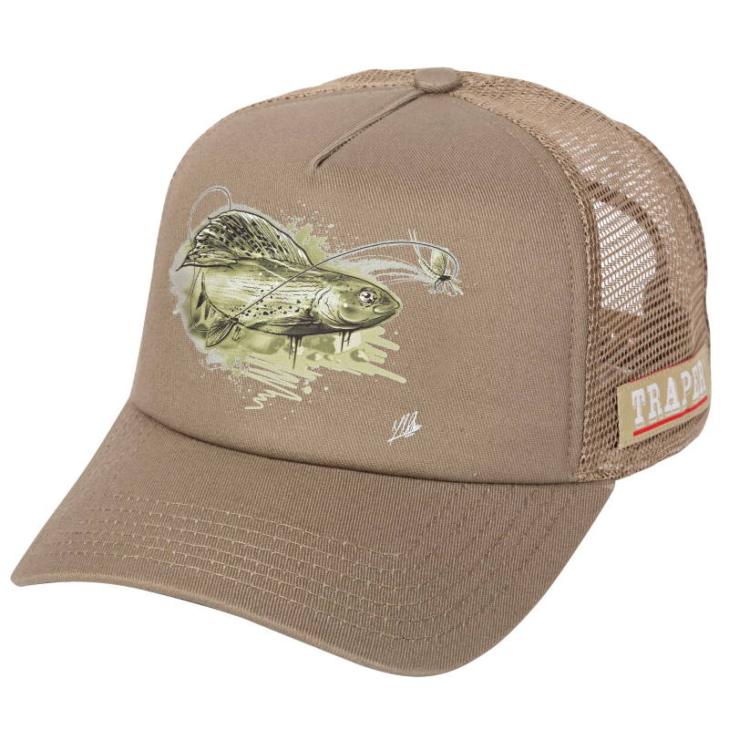 Traper Fly Czapka Art Grayling Olive-27519