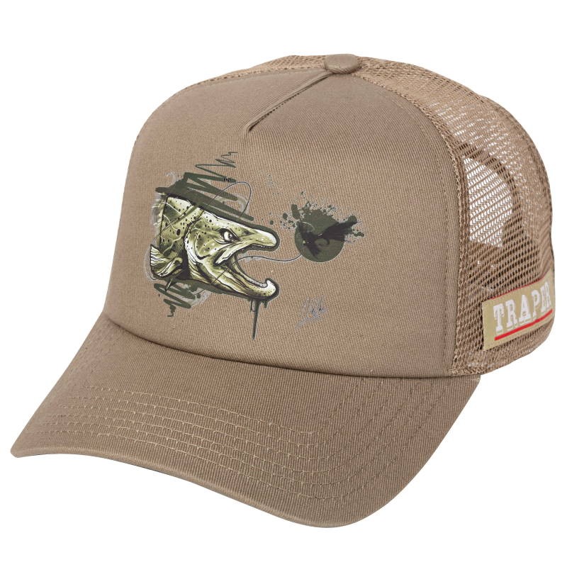 Traper Fly Czapka Art Trout Olive-27524