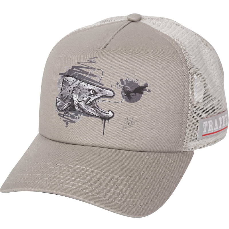 Traper Fly Czapka Art Trout Grey-27525