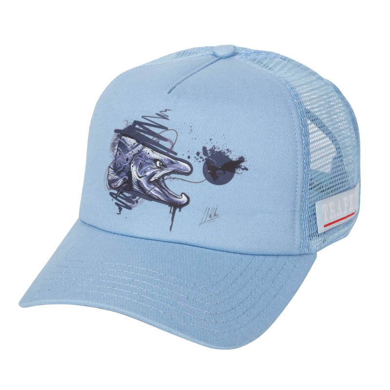 Traper Fly Czapka Art Trout Blue-27526