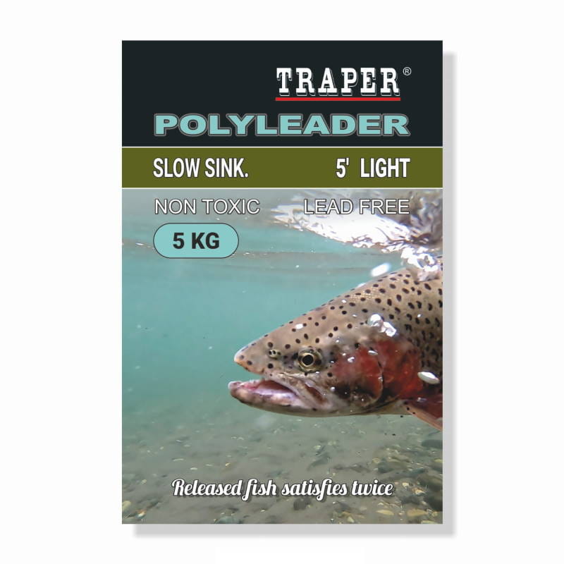 Traper Fly Polyleader 5' Light 5kg 12.5cm/s-23600