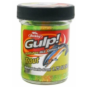 Berkley Gulp Trout Rainbow Candy Czosnek