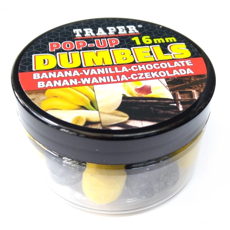 Traper Dumbels Pop-up Banan-Wanilia-Czekolada 16mm-58871
