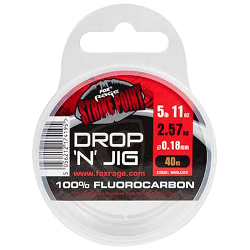 Fox Rage Drop & Jig Fluorocarbon 40m 0.20mm-59689