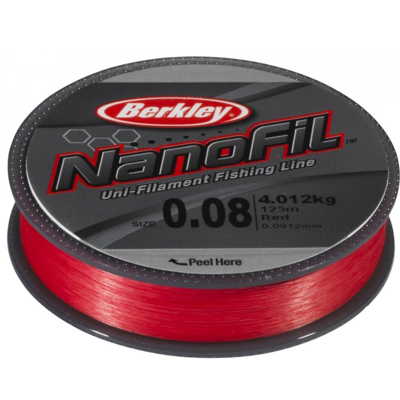 Berkley Nanofil 125m Red 0.10mm-60341